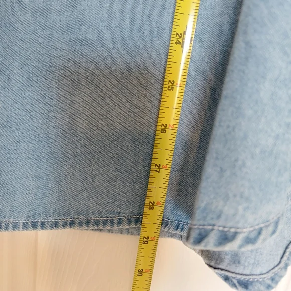 Rare Vtg. Disney Denim Button Up Winnie The Pooh Long Sleeve Shirt SZ 26/28 - Picture 3 of 15